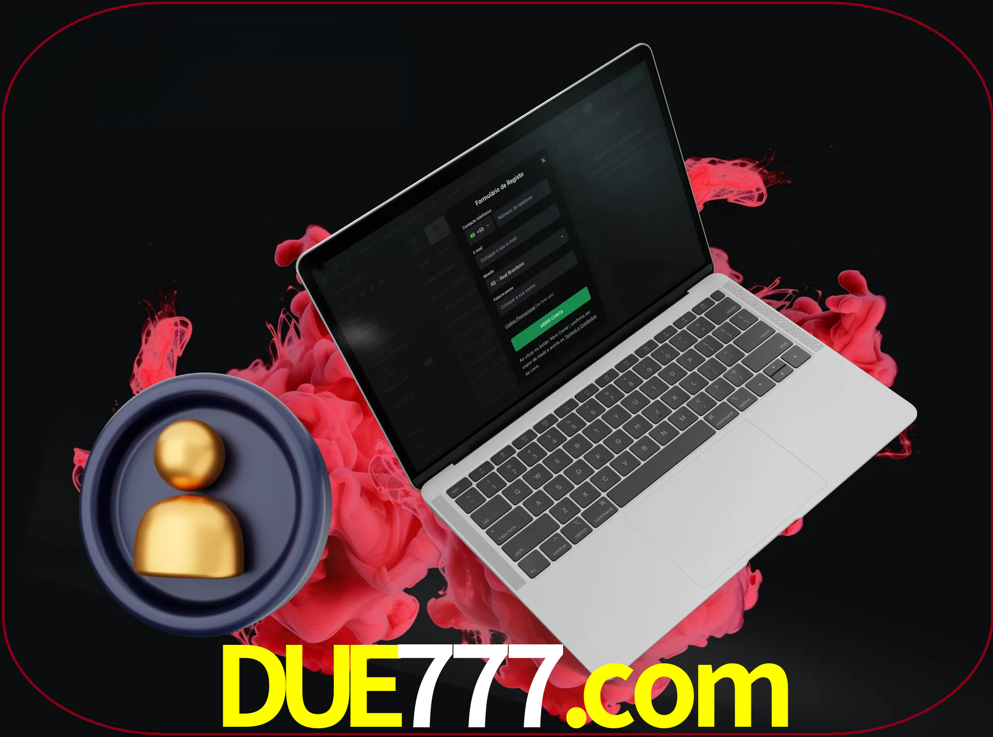No cabeçalho do site due777, clique no botão que o levará a um formulário especial onde terá de introduzir as suas informações actuais.